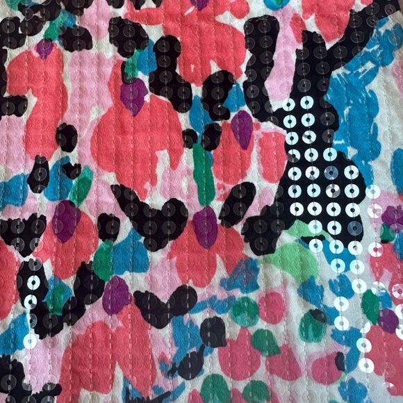 Lilly Pulitzer Tate Skirt Mid Rise Cameo White Sweet Nothings Sequins Size 6 - Picture 3 of 8